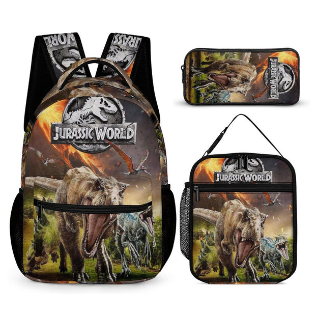 Jurassic World Themed Backpack Ideal Anime School Bag for Elementary and Middle School