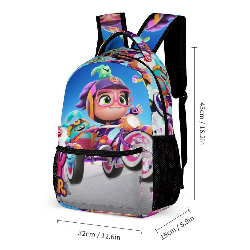 Abby Hatcher Kids School Backpack Lightweight with Adjustable Straps and Padded Back Ideal for Kindergarten and Elementary School Boys and Girls