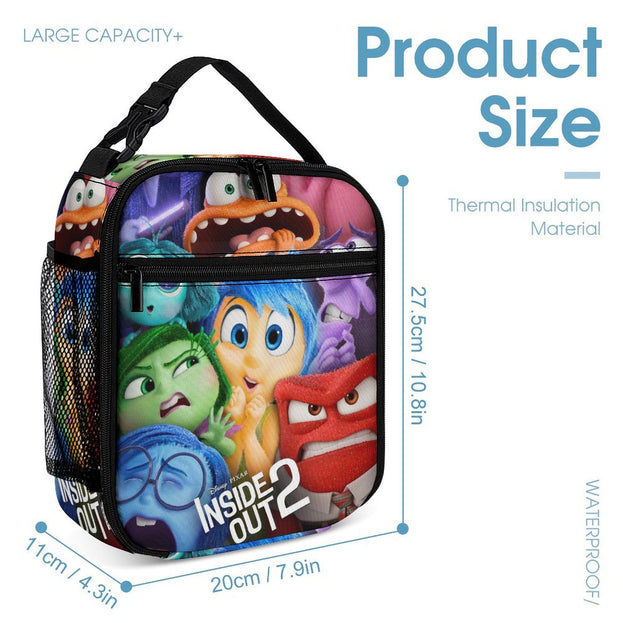 Inside Out Anime Design School Backpack Durable and Trendy for Elementary and Middle School Students