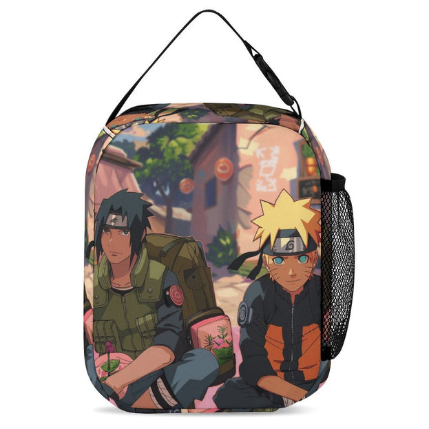 Sasuke Naruto Print Backpack High Quality Anime School Bag for Children Ideal for Middle and Elementary School