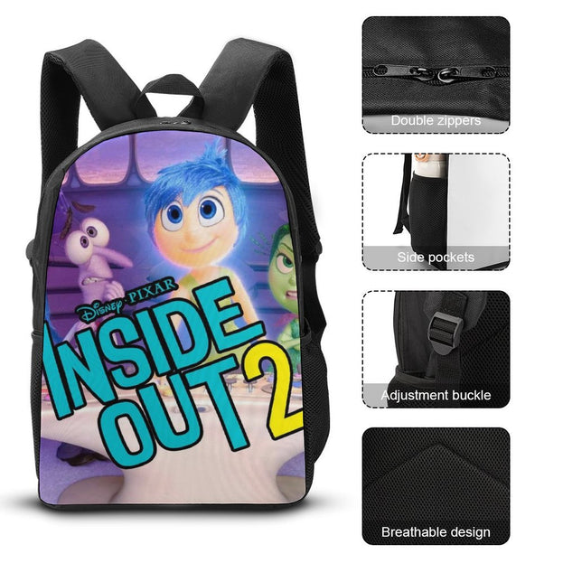 17 Inch Inside Out 2 Backpack for Teens Durable and Trendy School Bag