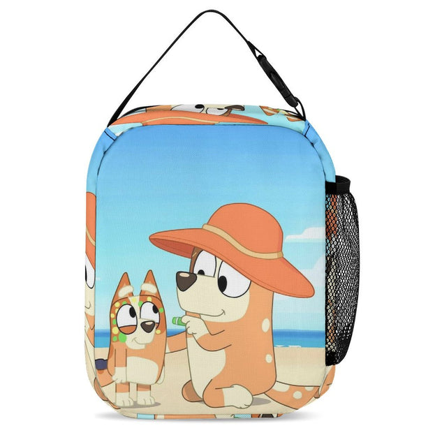 Bluey Anime School Backpack High Quality Double Shoulder Bag for Elementary and Middle School Students