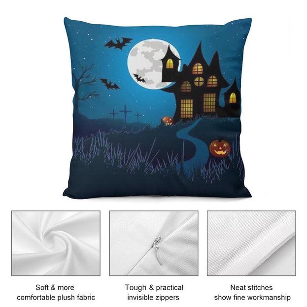 Spooky Soft Halloween Plush Pillowcase – Perfect for a Festive Bedroom