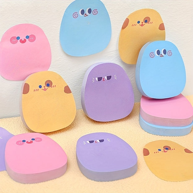 10 Pcs Vibrant Emoji Memo Pads Self Stick Notes Ideal for Office and School Use