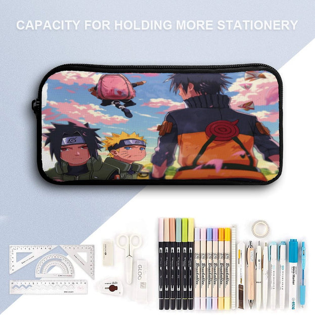 Naruto Sasuke Naruto Print Backpack Durable Anime School Bag for Kids Ideal for Elementary and Middle School Students